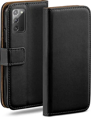Produktbild von moex® Book Case kompatibel mit Samsung Note20 / Note20 5G - Hülle 360 Grad klappbar, Schwarz