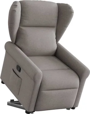 Produktbild von Hochwertig Relaxsessel mit Aufstehhilfe Taupe Stoff 3303381