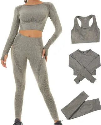 Produktbild von 3-teiliges Damen-Sportset mit Leggings und Sport-BH