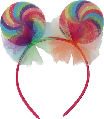 Produktbild von Haarreif Candy Lutscher mit Tüll Schleifen Karneval Fasching Party Halloween