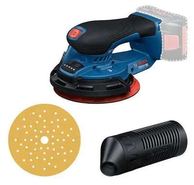 Zdjęcie produktu dla BOSCH PROFESSIONAL GEX 18V-150-3 Akku-Exzenterschleifer - 18 V - 150 mm - 1 Schleifblatt C470 + Schleifring + Staubabsaugung