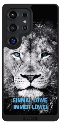 Produktbild von NIVOCASE Handyhülle für Samsung Galaxy S25 Ultra Hülle NIVOpure Case Schwarz Löwe Offizielles Lizenzprodukt TSV 1860 München