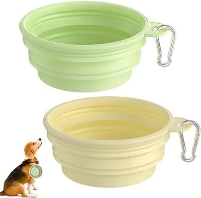 Productafbeelding van Lichtgewicht, draagbare reiskoffer voor honden en katten - 2 stuks - Inclusief 350 ml - Handig om mee te nemen - Hondenaccessoires