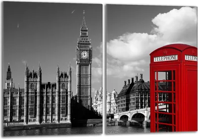 Image de Set de plaques de recouvrement pour cuisinière 2x40x52 cm Couverture de plaque vitrocéramique en verre Protection anti-projections, London Big Ben