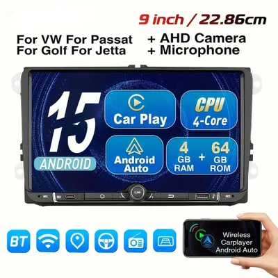 Imagen del producto de Reproductor multimedia - Radio para coche - Sistema de navegación - Reproductor CarPlay - Sistema multimedia