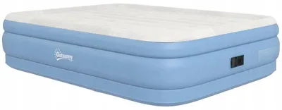 Zdjęcie produktu dla MATERAC KEMPINGOWY DLA 2 OSÓB DMUCHANY Z WBUDOWANĄ POMPĄ 203 x 152 x 46 cm