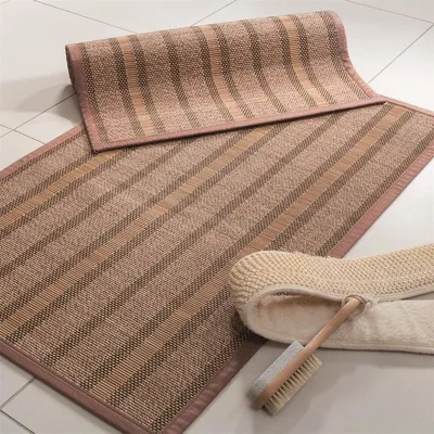 Produktbild von Spirella Badematte Osaka Badvorleger Bambus 50x80 Braun