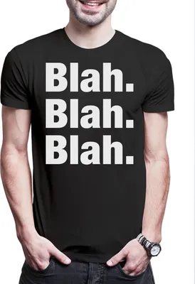 Produktbild von Urban Backwoods Blah Blah Blah, Herren T-Shirt, Farbe: Schwarz, Größe: S
