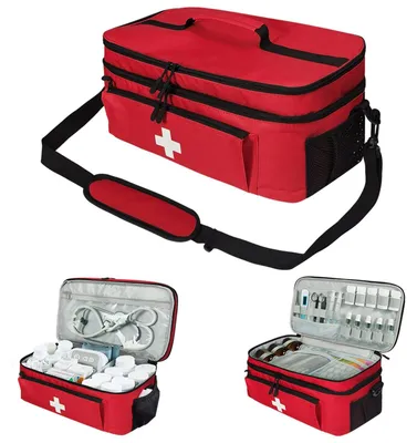 Image de Trousse de premiers secours vide, pour la maison et pour les déplacements