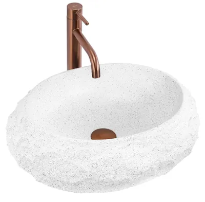 Zdjęcie produktu dla Rea Umywalka Nablatowa Mika Light Grey