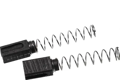 Produktbild von vhbw 2x Kohlebürste 4 x 5 x 10 mm kompatibel mit Bernina 717, 707, 700, 500 Nähmaschine + Feder