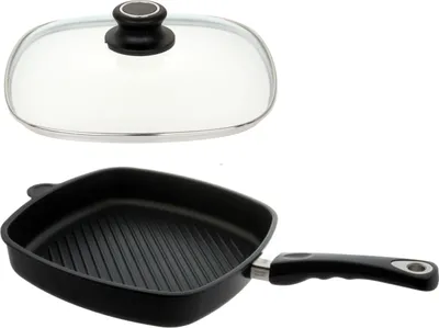 Produktbild von Lotus-Guss-Grillpfanne Ø29cm + Glasdeckel