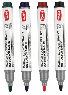 Produktbild von Toma Whiteboard-Marker Rot Rund Trocken abwischbar
