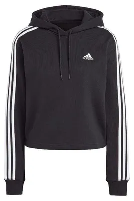 Image de Adidas - Sweat à capuche court « Essentials » pour femmes PP3142 (L) (noir)