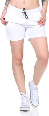Produktbild von Bequeme Damen Shorts – Sommerliche Freizeit-Hotpants in vielen Farben & Prints Weiß/XL/42