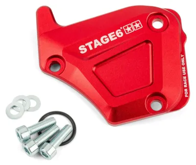Zdjęcie produktu dla STAGE6 Czerwona aluminiowa osłona pompy oleju DERBI