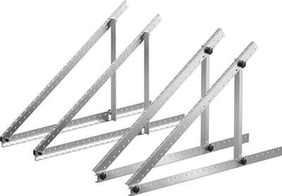 Zdjęcie produktu dla SucceBuy 2 zestawy 45-calowych wsporników montażowych do paneli słonecznych - regulowane od 0 do 90°, lekkie do kampera, łodzi, off-grid