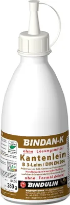 Produktbild von BiNDAN-K Kantenleim Holzleim Kunstharzleim (1-Komponenten-B3-Leim) inkl. 1 Pinsel von E-Com24 (Kantenleim 280 gr.)