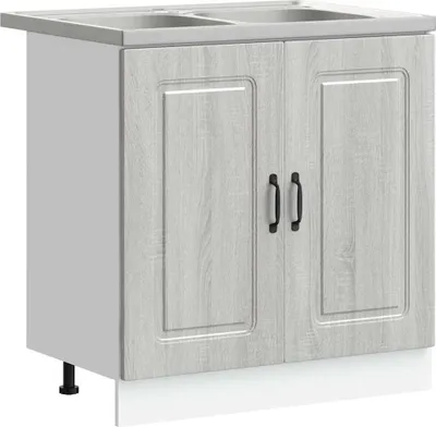 Immagine prodotto di vidaXL Mobile da cucina con ante Kalmar Grigio Sonoma 80 x 46 x 81,5 cm