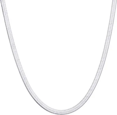 Produktbild von Elegante Kette Morin aus Silber - 55cm, Minimalistisch & Modern KP34258