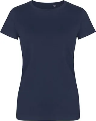 Image de X.O by Promodoro 1505 | T-shirt femme Roundneck, Coton peigné - Couleur : French Navy - Taille : XL