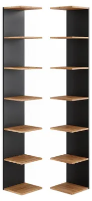 Produktbild von Wandregal Vicco Paolo Anthrazit 30 x 190 cm 2er Set, Model 52085