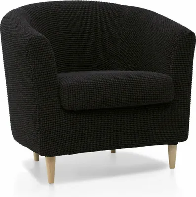 Produktbild von SOFASKINS® Sofabezug, Super Stretch Sofabezug, Exklusive Design Sofabezug, Atmungsaktiv und Langlebig, Einfach zu montieren Sofabezug de. Maße 60-90 cm. Farbe Schwarz