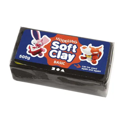 Image de Creativ Company CC Soft Clay 500 gr noir