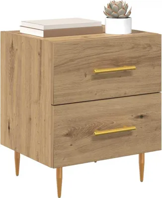 Immagine prodotto di vidaXL Comodino Artisan in rovere 40 x 35 x 47,5 cm Materiale in legno