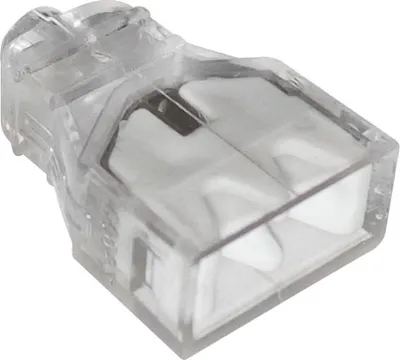 Produktbild von Schnellverbinder 2*0,5-2,5Mm2 Transparent/Weiss 10 Stk - E-650-0220