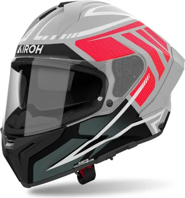 Produktbild von Integralhelm Crosshelm Schutzhelm Quadhelm AIROH Matryx Rider Grau Rot Größe XL