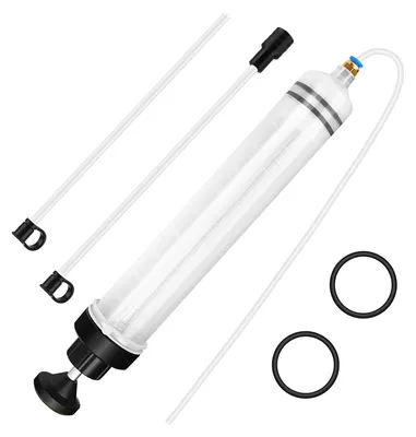 Productafbeelding van Oliezuigspuit 500 ml - Handpomp Met 2 Slangen Voor Motoren En Auto's