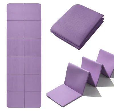 Imagen del producto de Esterilla de yoga plegable para viajes, con bolsa de transporte