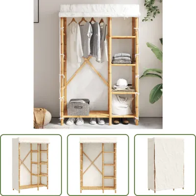 Image de The Living Store Porte-vêtements 110x45x170 cm Bambus