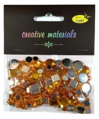 Image de Perles en cristal dorées 4-12 mm, 25 g - Galeria Hobby