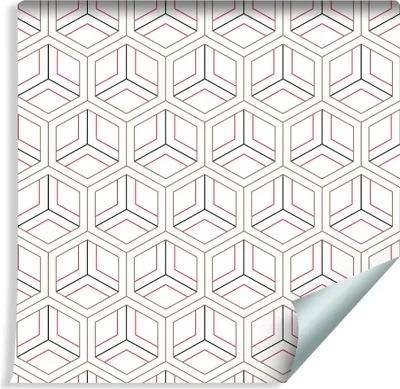 Obrázok produktu pre 10 m rolka netkanej tapety moderný geometrický ornament - 3D XXL efekt