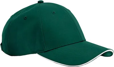 Produktbild von Beechfield B195R | Team Sports-Tech Cap - Farbe: Bottle Green/White - Größe: One Size