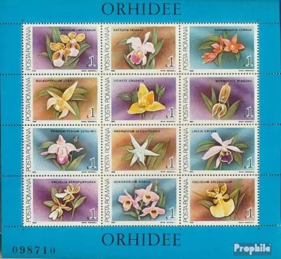 Produktbild von Briefmarken Rumänien 1988 Mi Block249 (kompl.Ausg.) postfrisch Orchideen