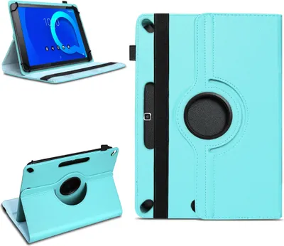Produktbild von Tablet Tasche für Alcatel 3T 10 Hülle Schutzhülle Case Schutz Cover 360° DrehbarFarben:Türkis