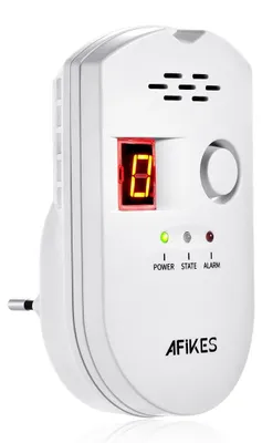 Productafbeelding van Gasdetector aardgas - LED-display - 85 dB alarm - EN 50194