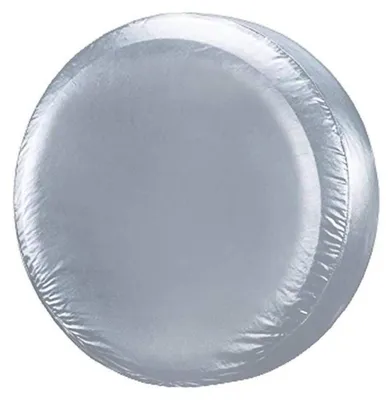 Zdjęcie produktu dla Osłona zapasowego koła, uniwersalna, 13 cali, srebrna, wykonana z PVC, wodoodporna, pasująca do opon o średnicy 55-58 cm