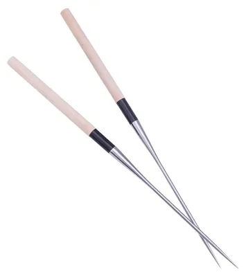 Sushi-Essstäbchen aus Edelstahl, 2 Stück, spülmaschinenfest, 30,5 cm