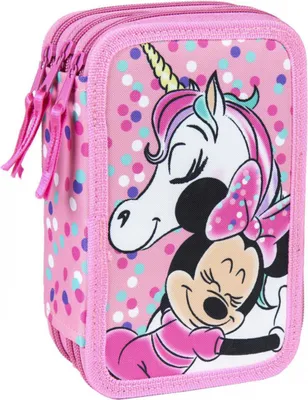 Produktbild von Minnie Mouse Schul Federmappe Federtasche Federmäppchen - 40 teilig
