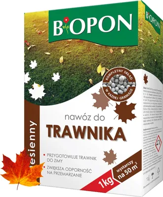 Zdjęcie produktu dla Nawóz jesienny do trawnika BIOPON 1KG