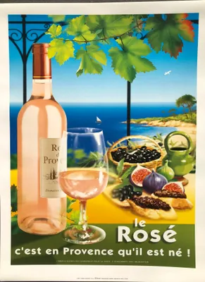 Obrázok produktu pre Ružové víno – Vzniklo v Provensálsku! – Plagát 30 x 40 cm