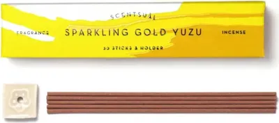 Image de Encens Yuzu Scentsual Sparkling Gold - paquet de 12 pièces - 11 G
