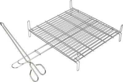 Produktbild von Sauvic 30x35 Cm Doppelgrill Aus Edelstahl Silber  Silber One Size