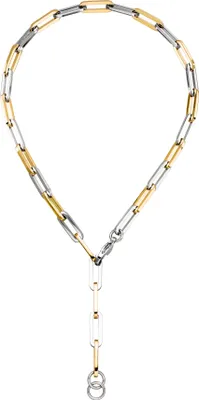 Produktbild von Y-Collier Halskette Edelstahl gelbgoldfarben beschichtet 47 cm