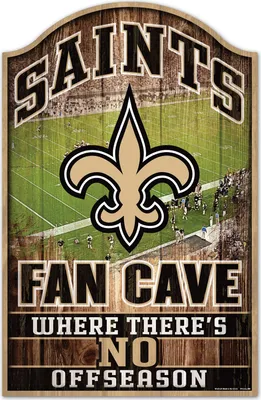 Produktbild von NFL New Orleans Saints Fan Cave Wood Sign Holzschild Wandschmuck