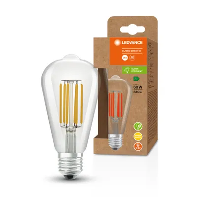 Productafbeelding van Ledvance LED Filament ST64 Edison 4W = 60W E27 klar 840lm Warmweiß 3000K Ultra effizient